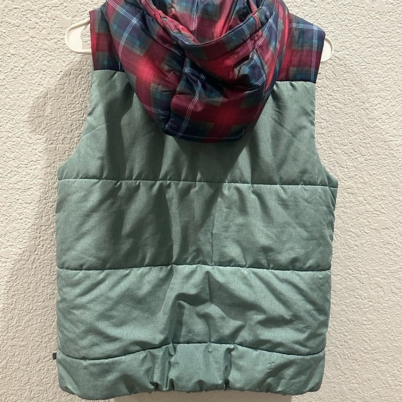 Burton Plaid Puffer Vest - Multicolor - Picture 2 of 2